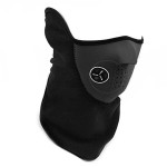 Neoprene face protection mask, black color